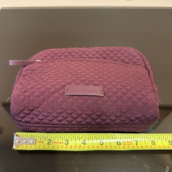 Vera Bradley Red Quilted Cosmetic Bag - Picture 5 of 8